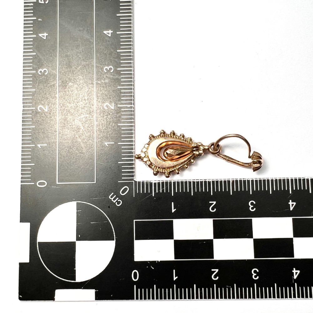 Victorian Etruscan Revival 9CT Gold Drop Earrings View VIII