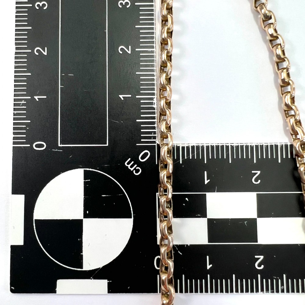 Very Long Victorian 9CT Gold Longuard Chain Necklace View V