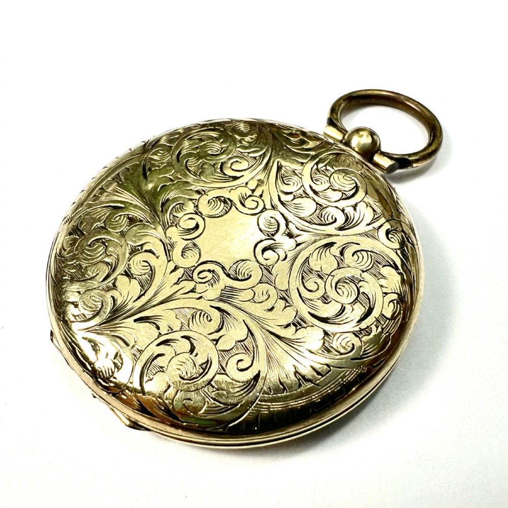 Large Victorian Pinchbeck Mourning Hair Locket