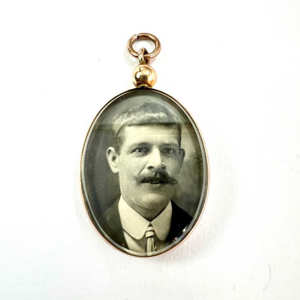1905 Edwardian 9CT Rose Gold Photograph Locket Pendant View II