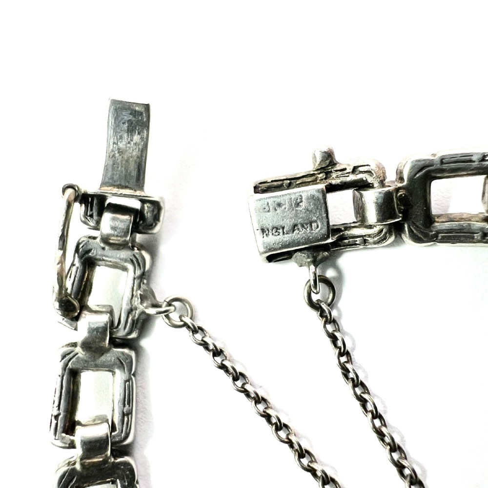 Art Deco Ciro Sterling Silver Diamond Paste Bracelet View V