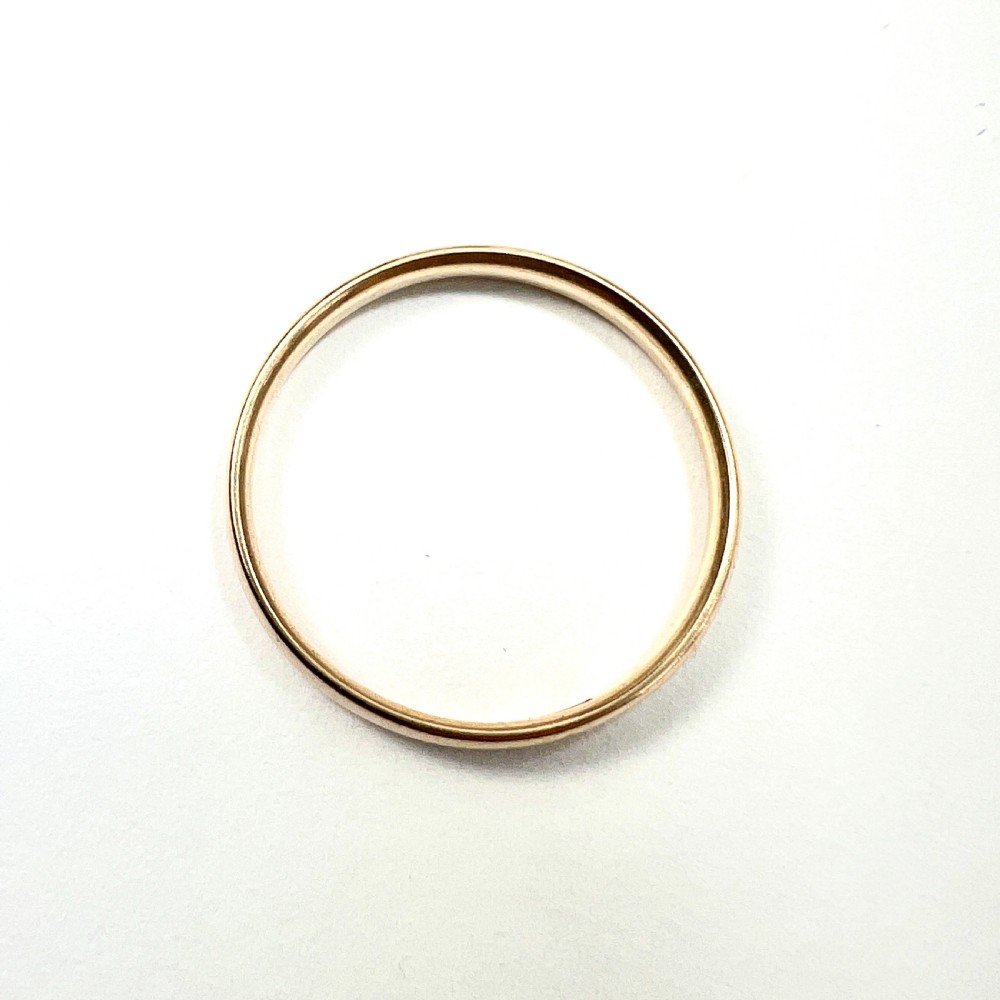 Vintage Art Deco 1935 Hallmarked 9CT Gold Wedding Ring View VI