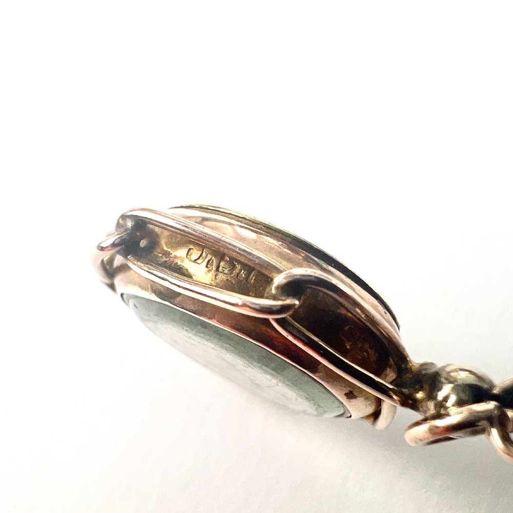 • Antique 9CT Gold Removable Compass Pendant Fob View VI