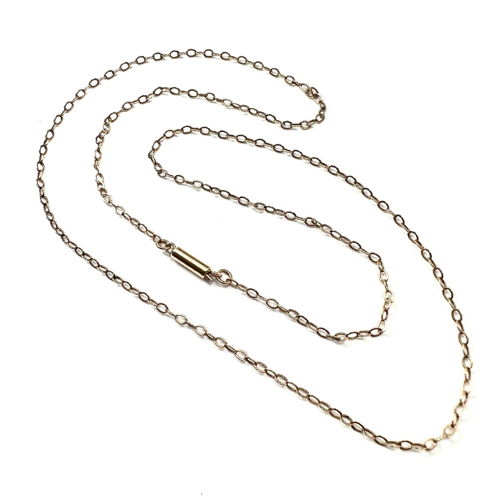 Edwardian 9CT Gold Chain Necklace