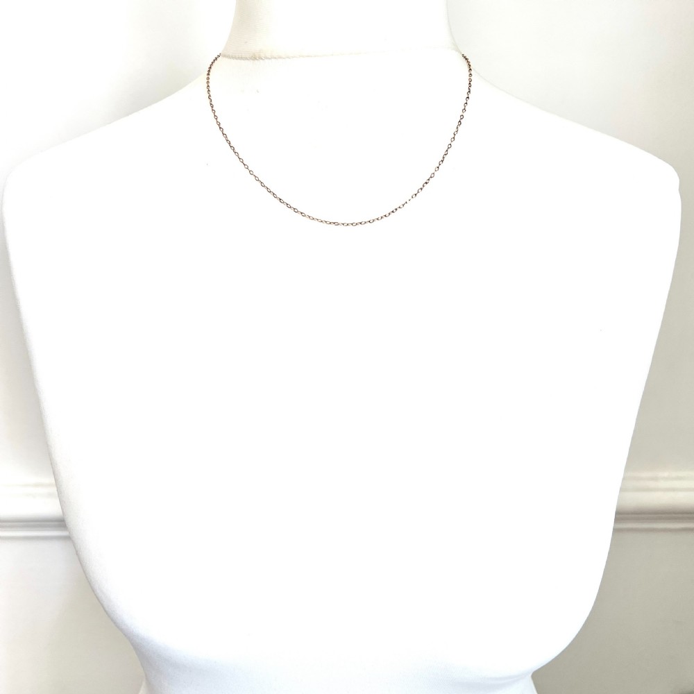 Edwardian 9CT Gold Chain Necklace View IV