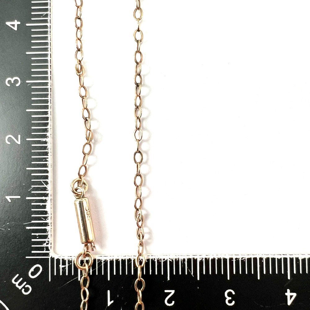 Edwardian 9CT Gold Chain Necklace View VI