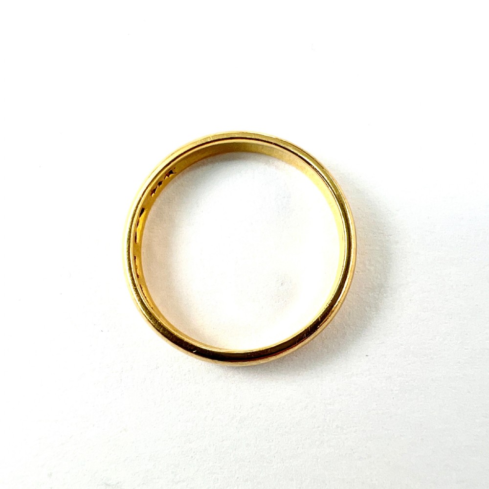 1909 Edwardian 22CT Gold Wedding Ring  View VIII