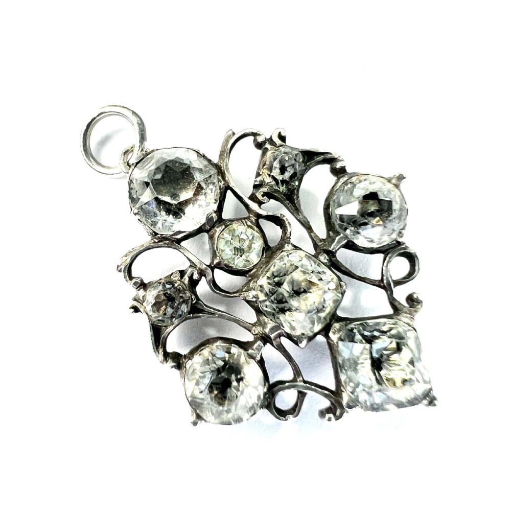 Georgian Silver Rock Crystal Pendant Conversion View III