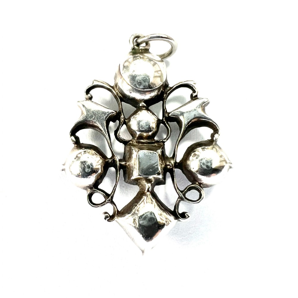 Georgian Silver Rock Crystal Pendant Conversion View IV