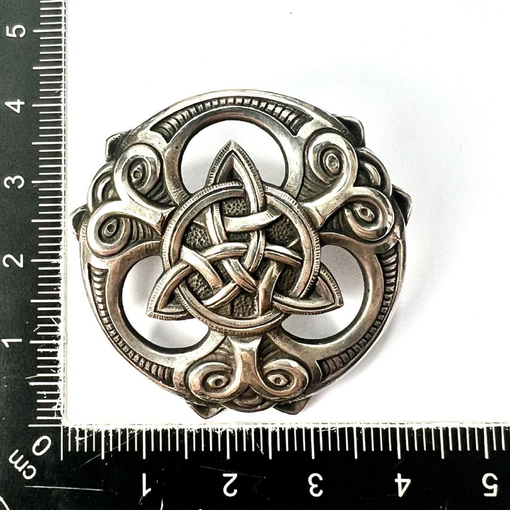 Antique Norwegian Norse Silver Wolf Viking Brooch View VI