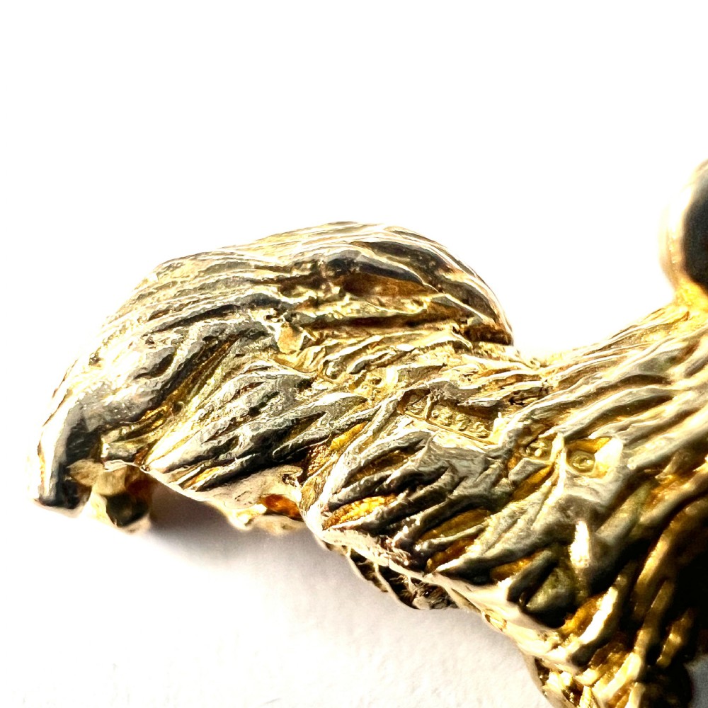 Vintage Hallmarked 9CT Gold Dog Charm • Pekingese/Shih Tzu/Lhasa Apso View VII