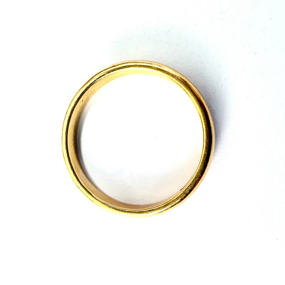 Vintage 22CT Gold Wedding Band • Stacking Ring • 3.6g View V