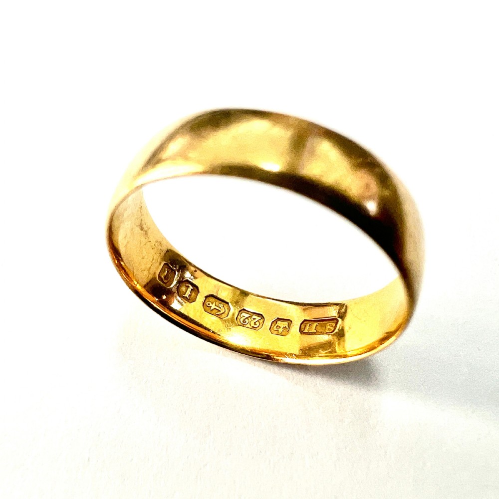1885 Victorian 22CT Gold Wedding Band View III