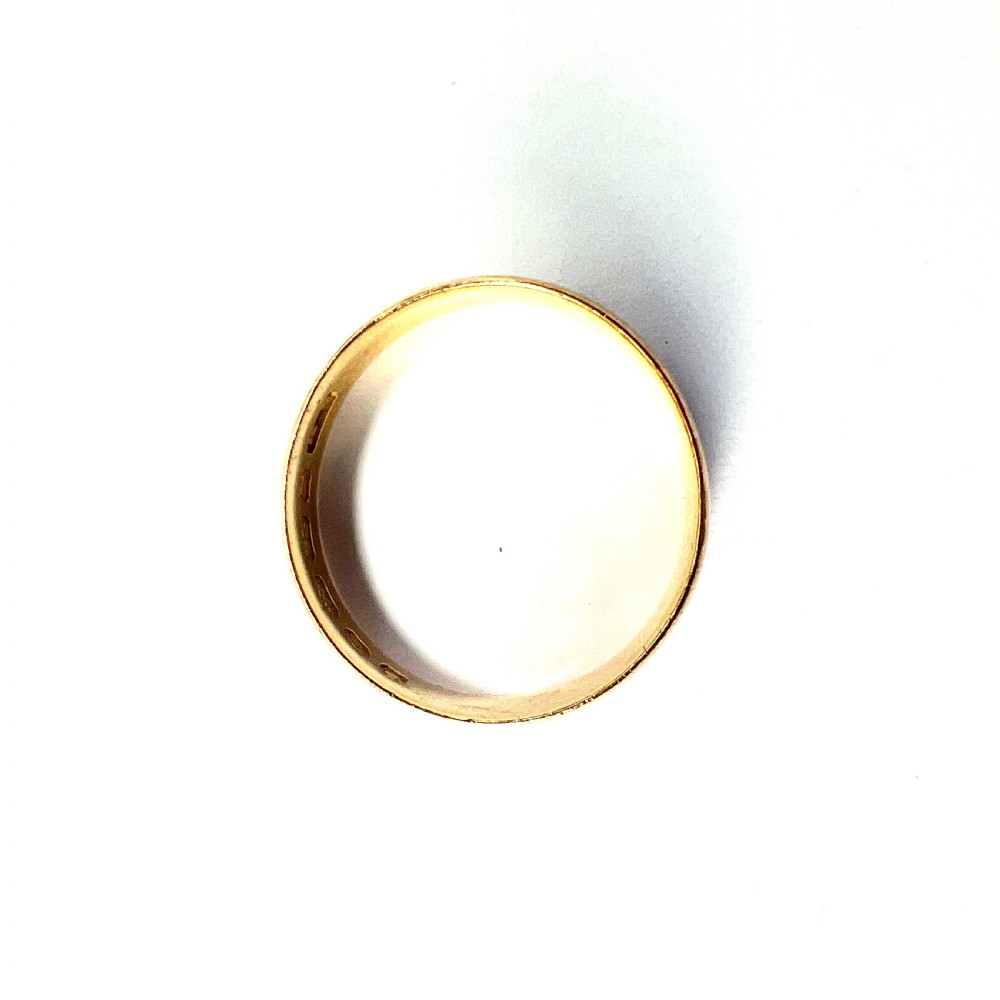 1885 Victorian 22CT Gold Wedding Band View V