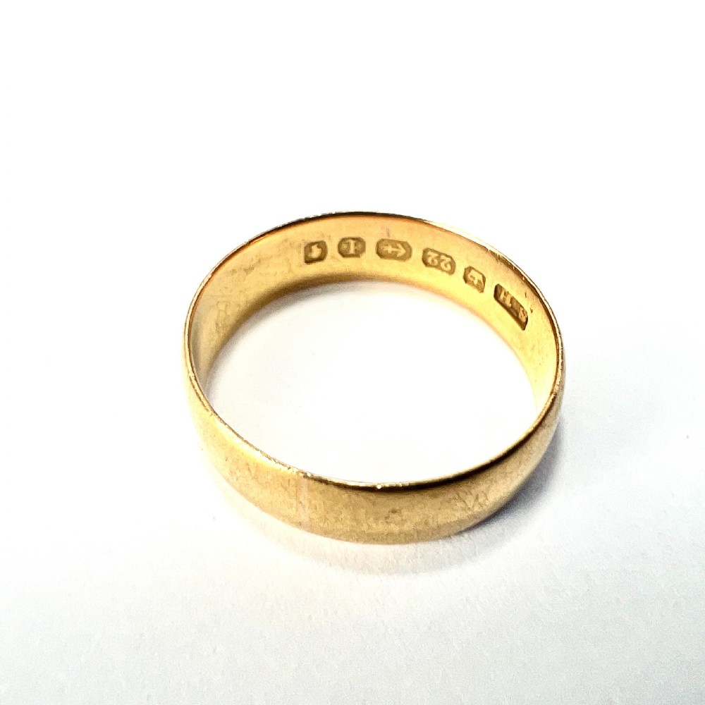 1885 Victorian 22CT Gold Wedding Band View VI