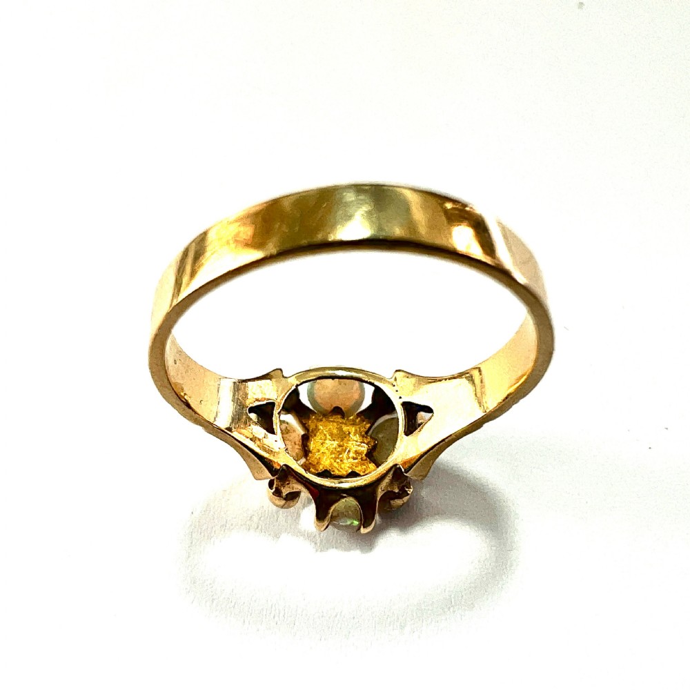 Antique Opal and Pearl 9CT Gold Ring View VIII