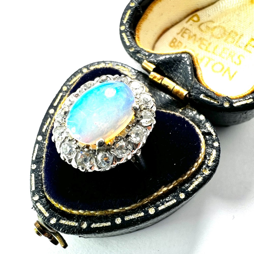 Edwardian Opal and Diamond 18CT Gold Ring View III