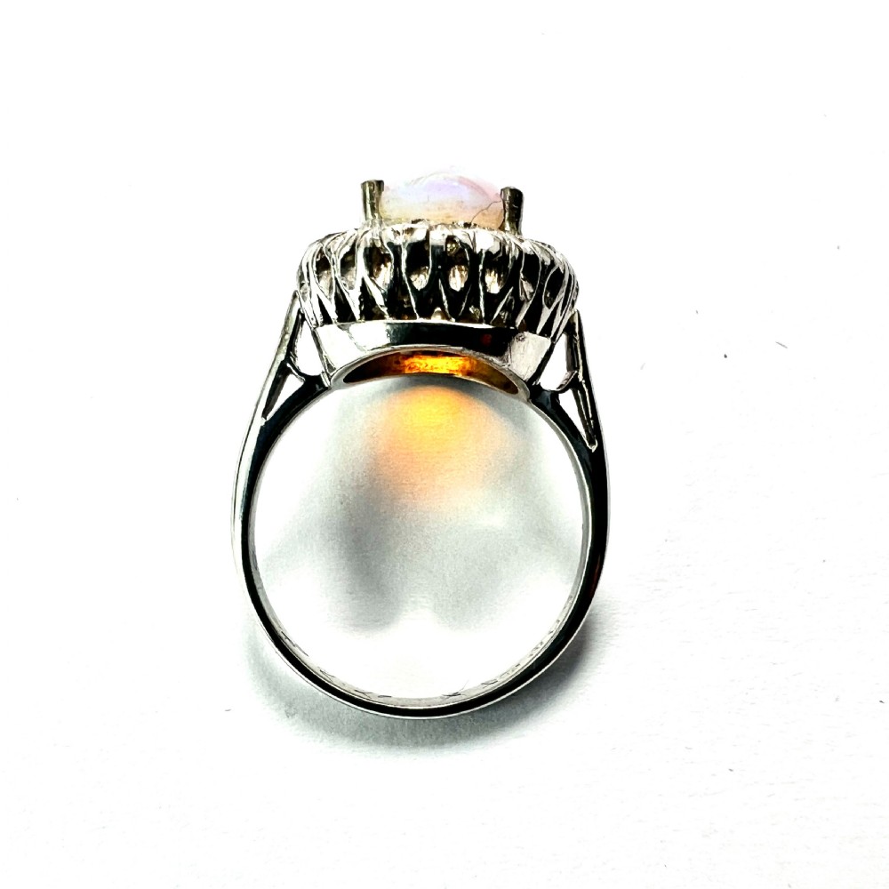Edwardian Opal and Diamond 18CT Gold Ring View IV