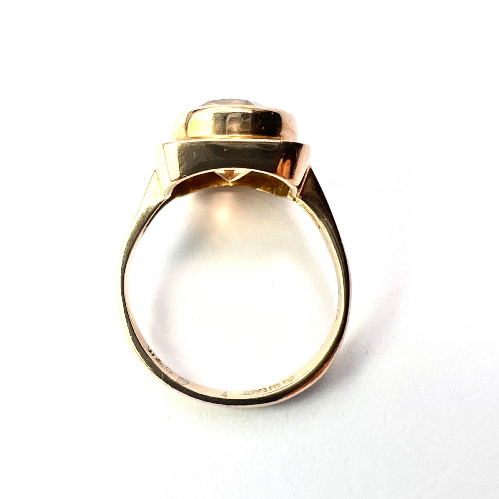 1963 Vintage 9CT Gold Citrine Ring View III