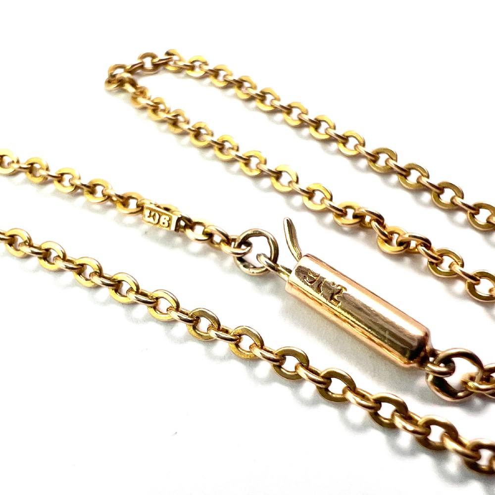 Edwardian 9CT Gold Chain Necklace View III