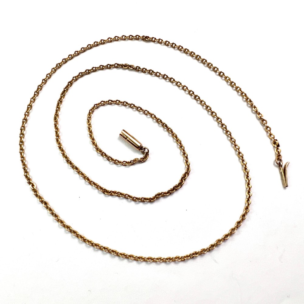 Edwardian 9CT Gold Chain Necklace View IV