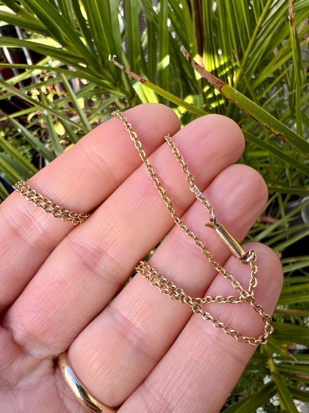 Edwardian 9CT Gold Chain Necklace View VI