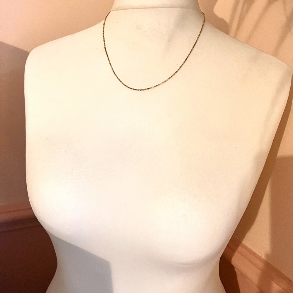 Edwardian 9CT Gold Chain Necklace View VII