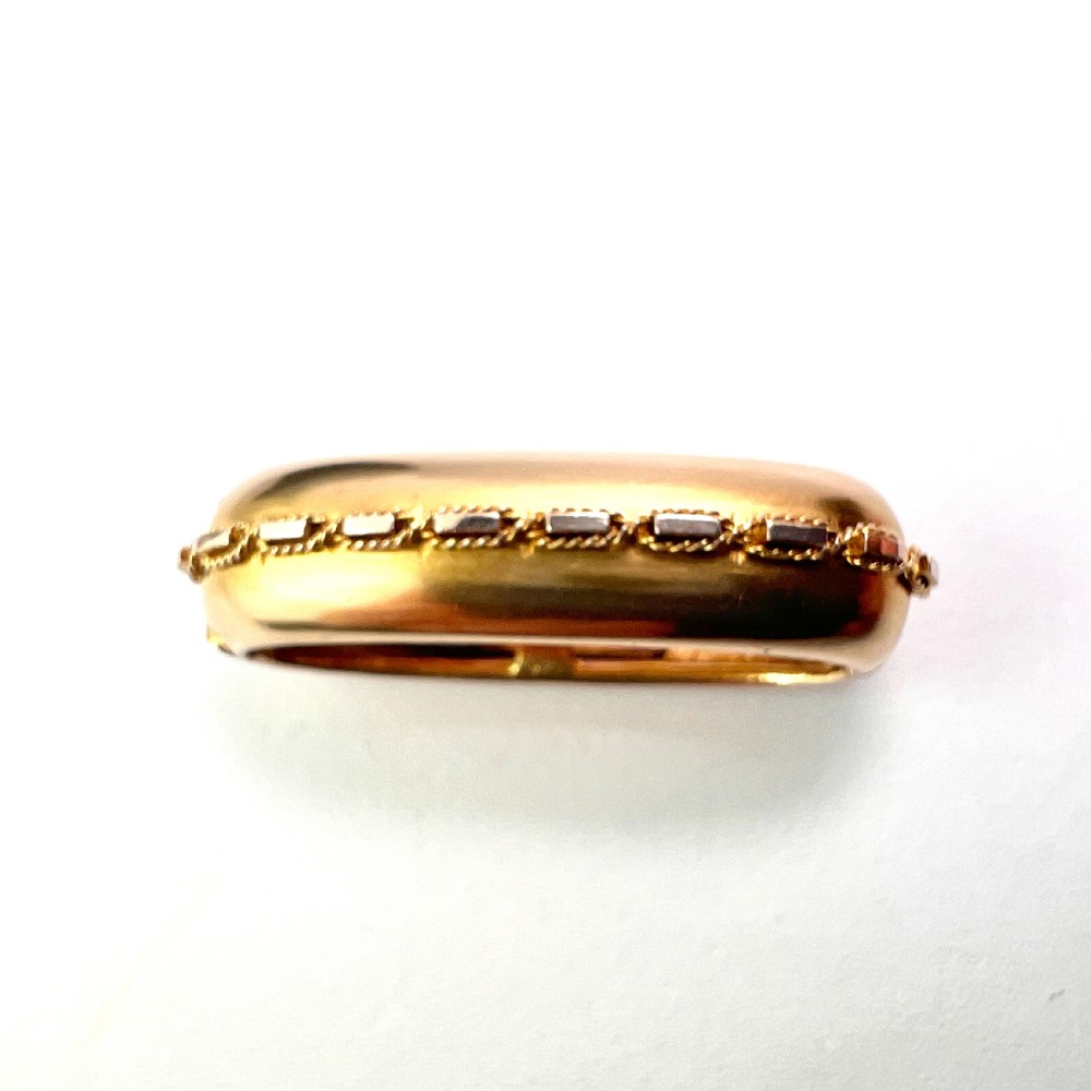 Antique 9CT Gold Scarf Clip  View III