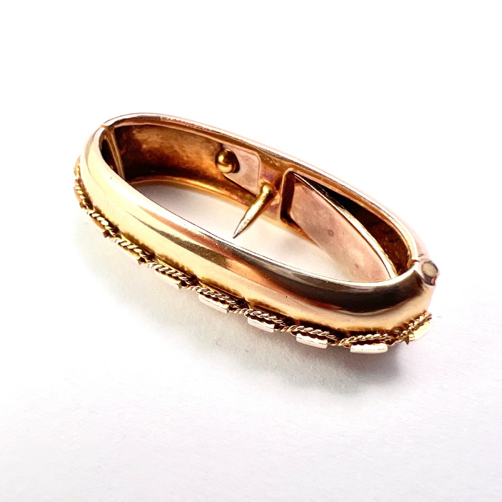 Antique 9CT Gold Scarf Clip  View VI