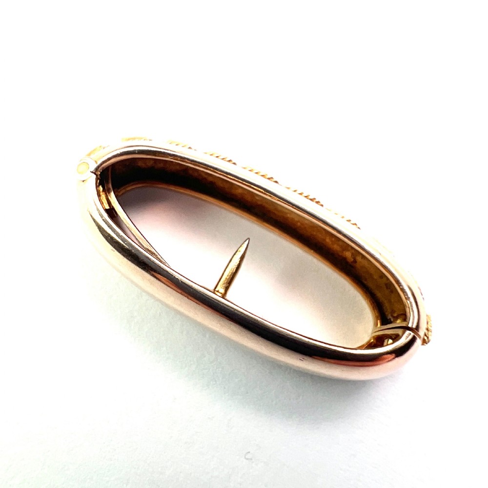 Antique 9CT Gold Scarf Clip  View VII