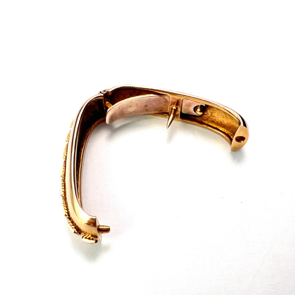 Antique 9CT Gold Scarf Clip  View IX