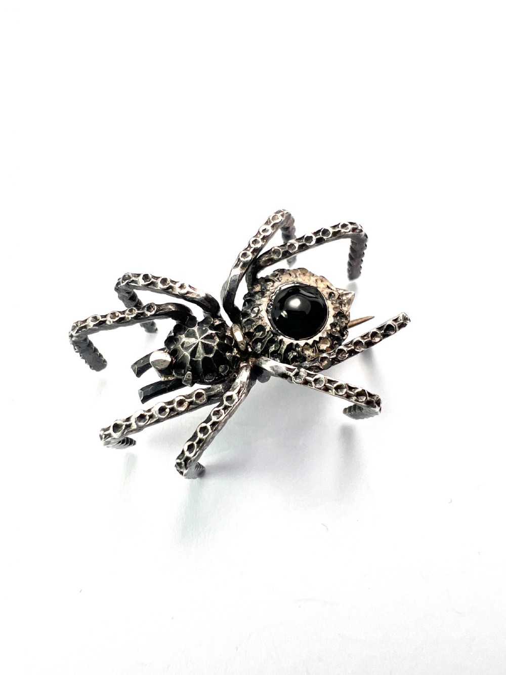 Victorian Silver Spider Brooch View II