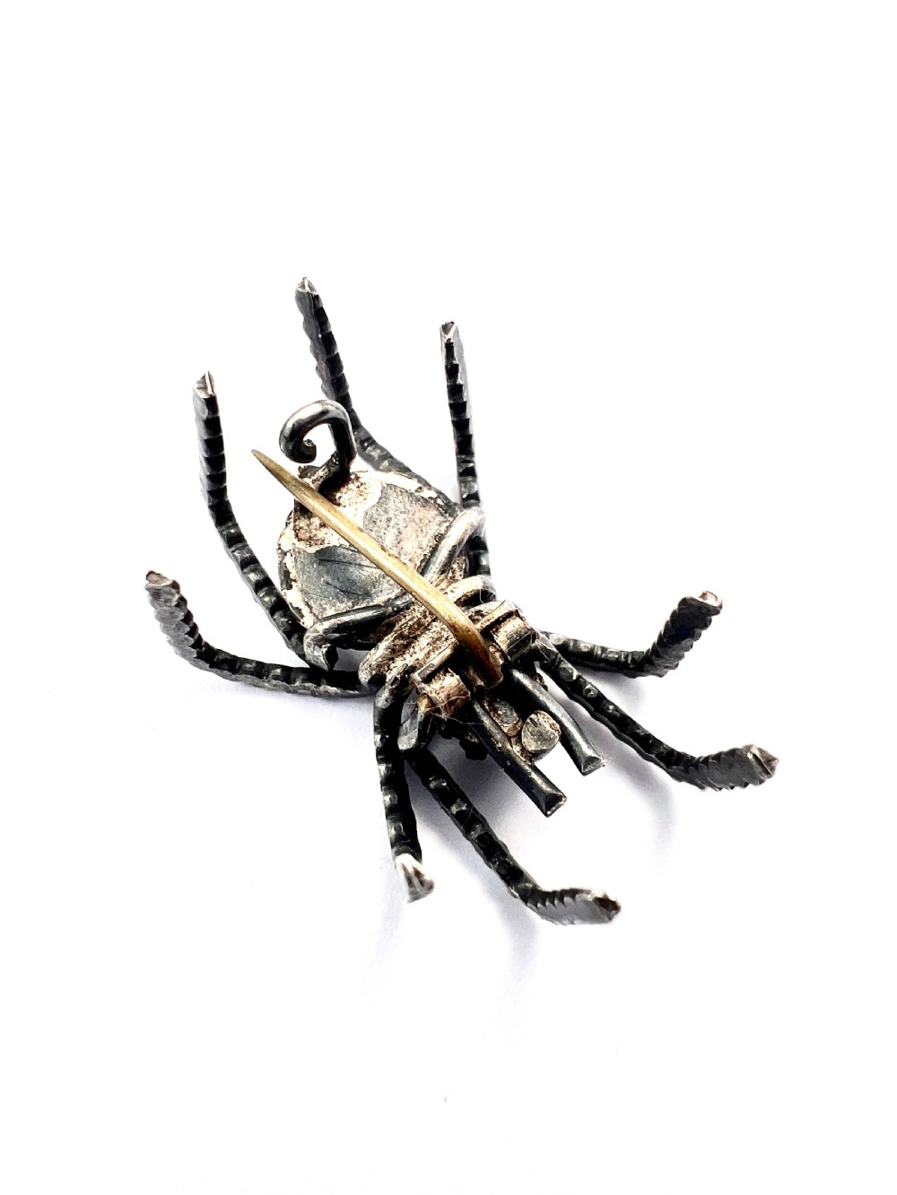 Victorian Silver Spider Brooch View III