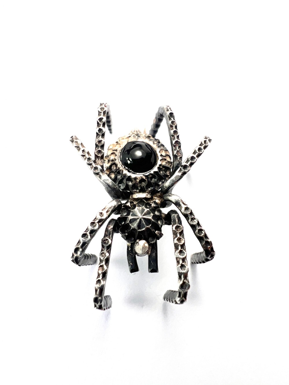 Victorian Silver Spider Brooch View V
