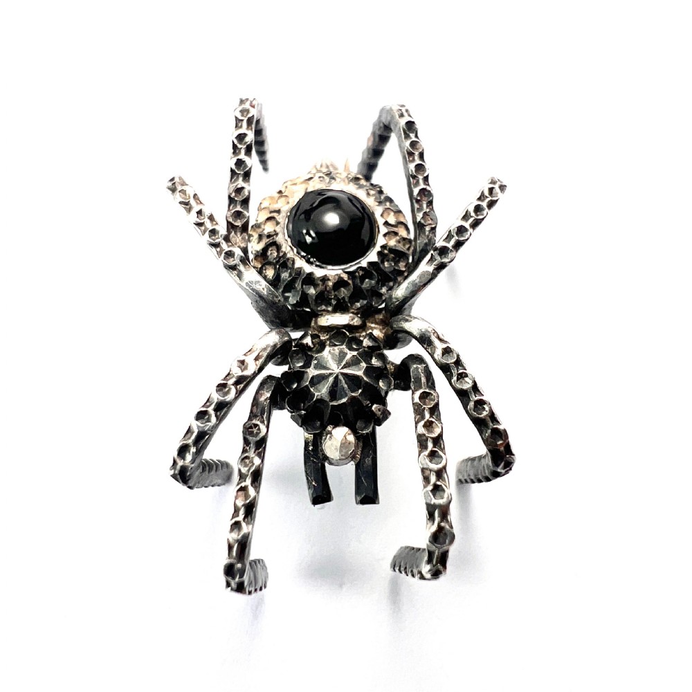 Victorian Silver Spider Brooch View VII