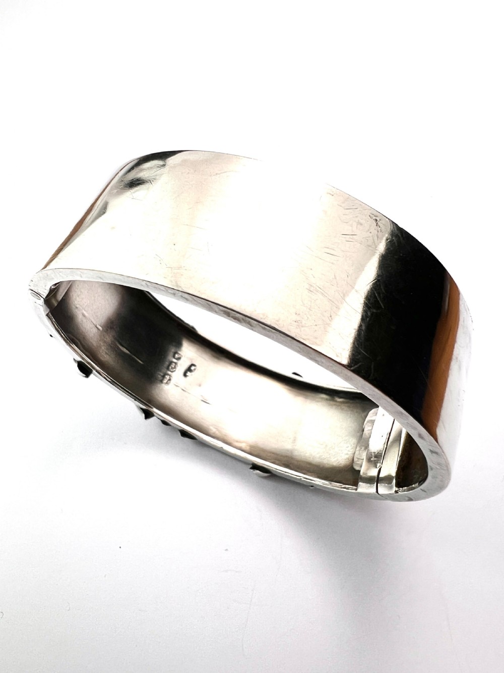 Victorian Sterling Silver Belt Buckle Cuff Bangle View IX