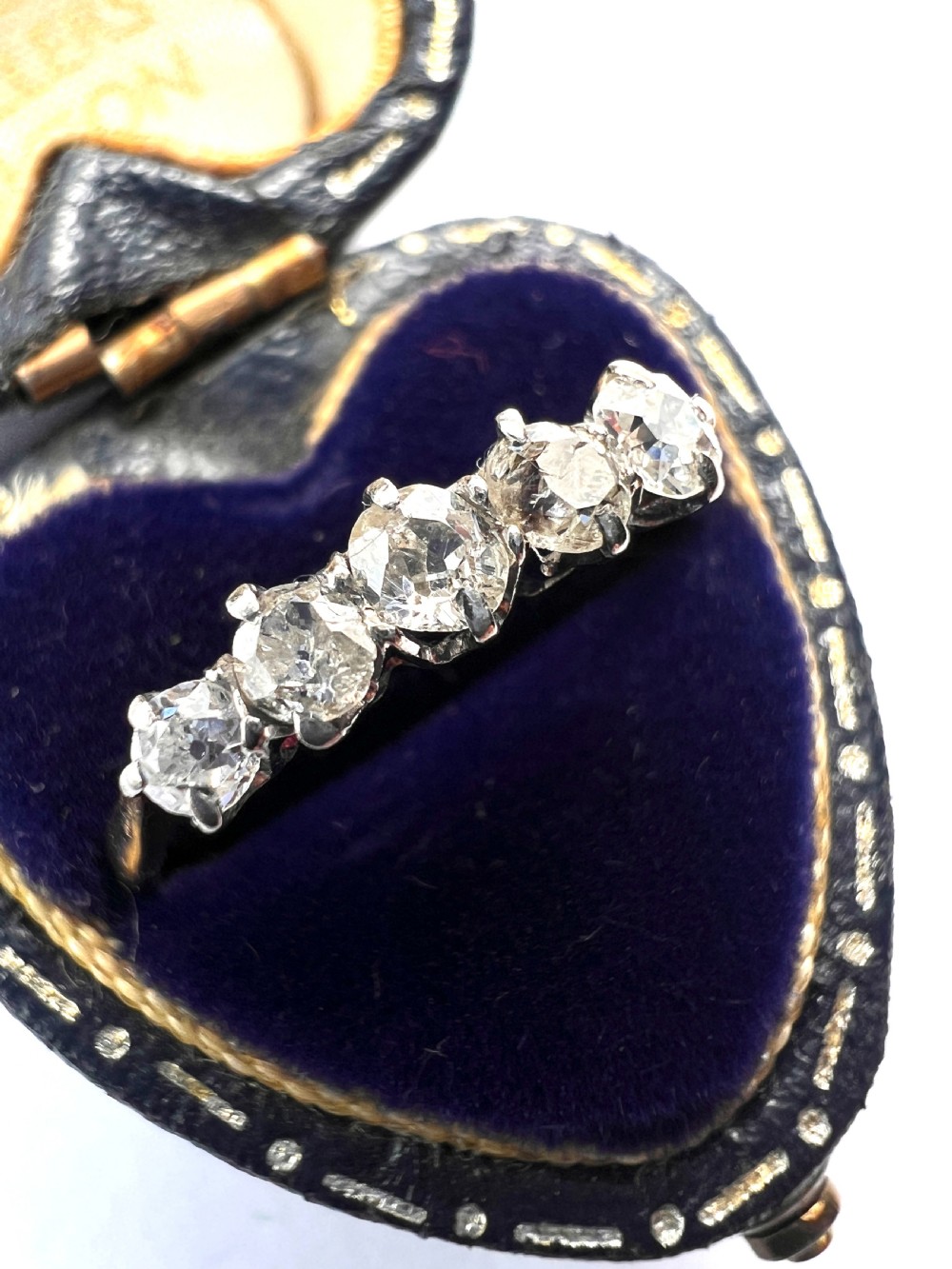 Vintage Five-Stone Diamond 18CT Gold Engagement Ring View II