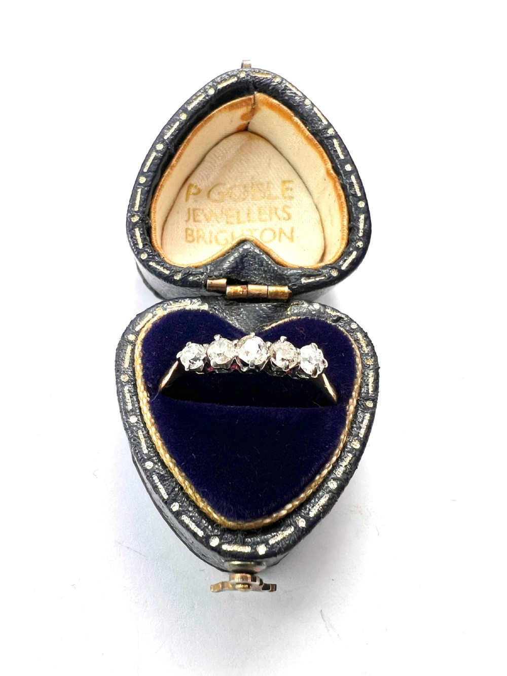 Vintage Five-Stone Diamond 18CT Gold Engagement Ring View IV