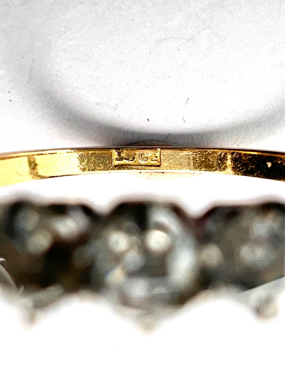 Vintage Five-Stone Diamond 18CT Gold Engagement Ring View X
