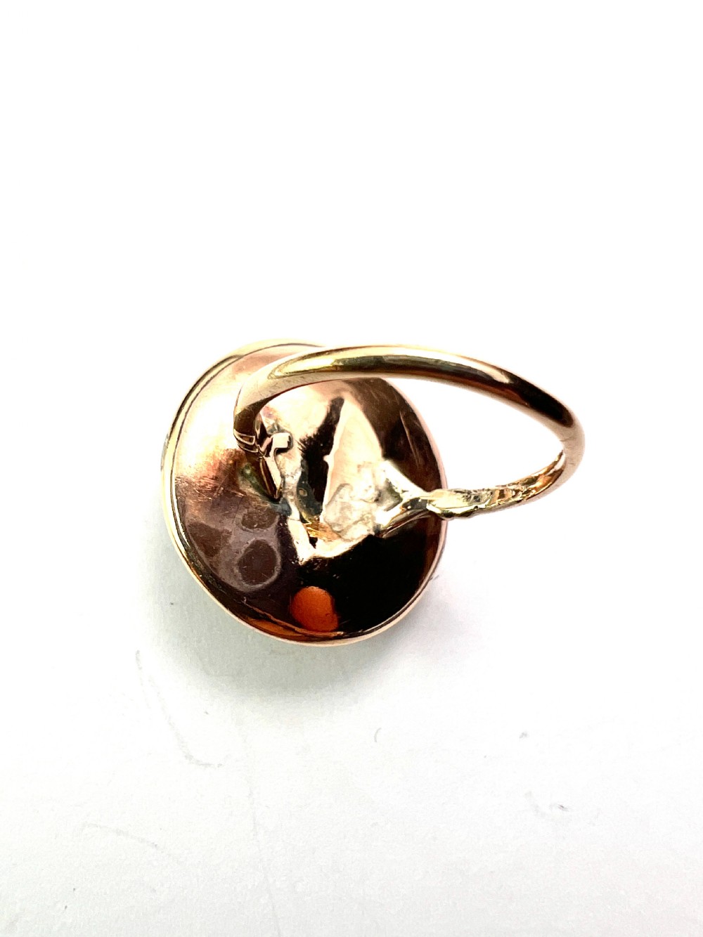 Georgian Gold Carved Hardstone Cameo Ring View VIII