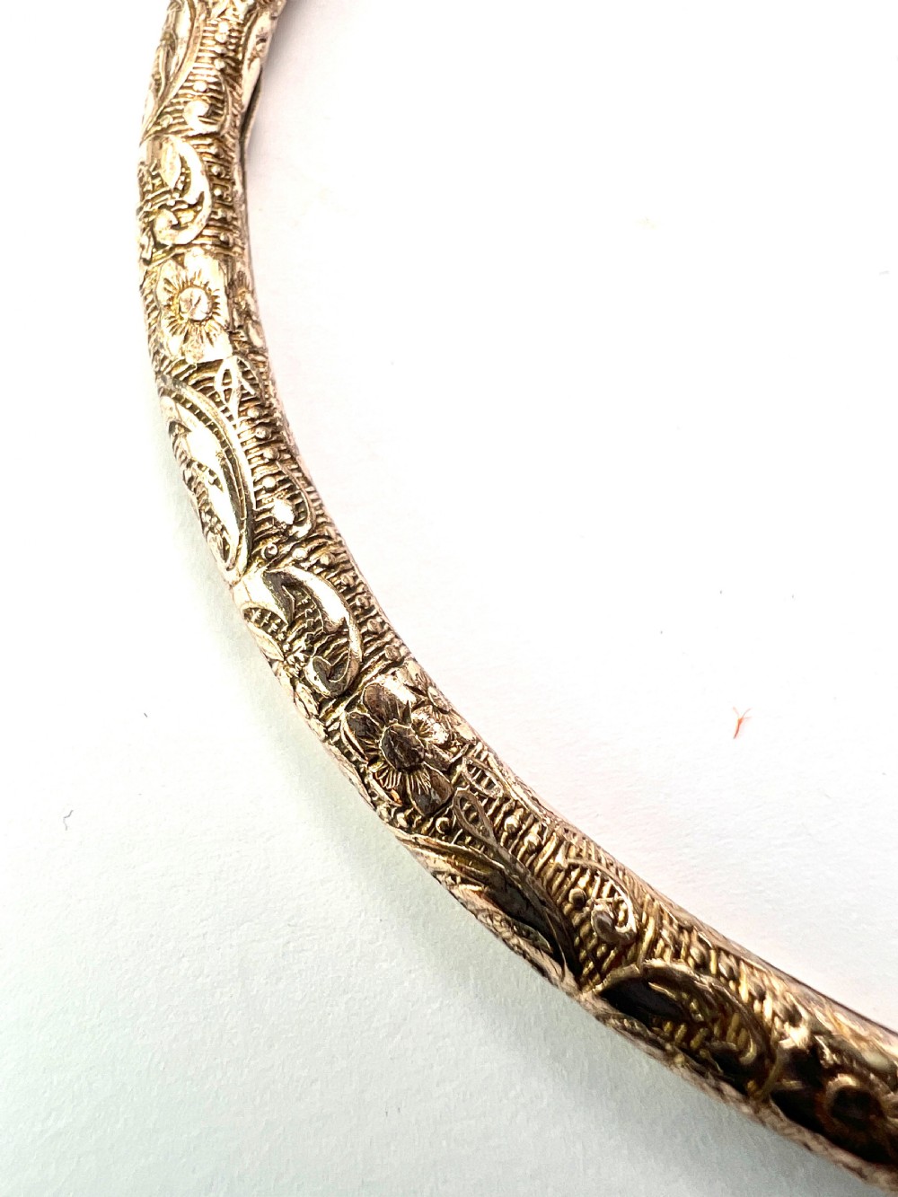 Victorian Engraved Rolled Gold Slave Bangle View IX