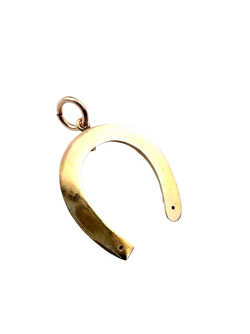 Large Antique Vintage 9CT Gold Horseshoe Pendant View IV