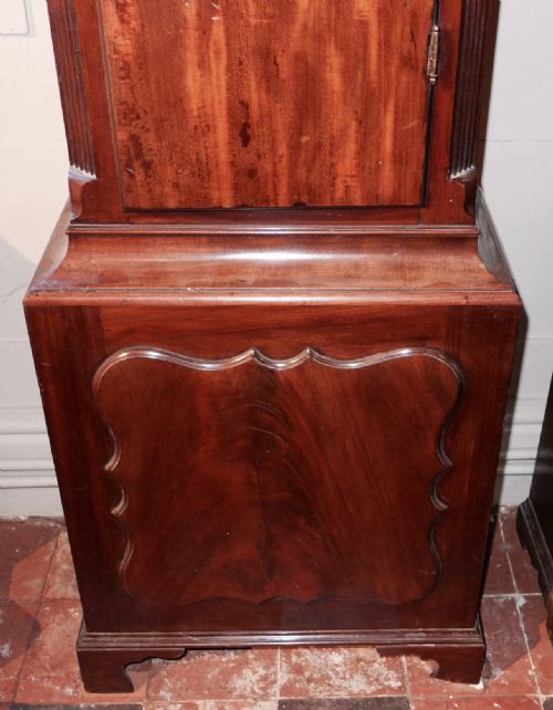 fig 2. 18th Cent Mahogany Longcase Clock by Hine of Exeter