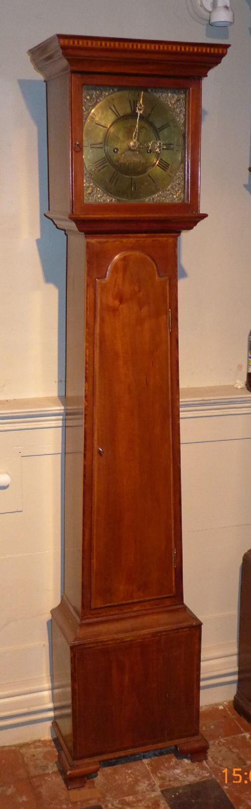 Antique 8 Day Mahogany Grandmother Clock