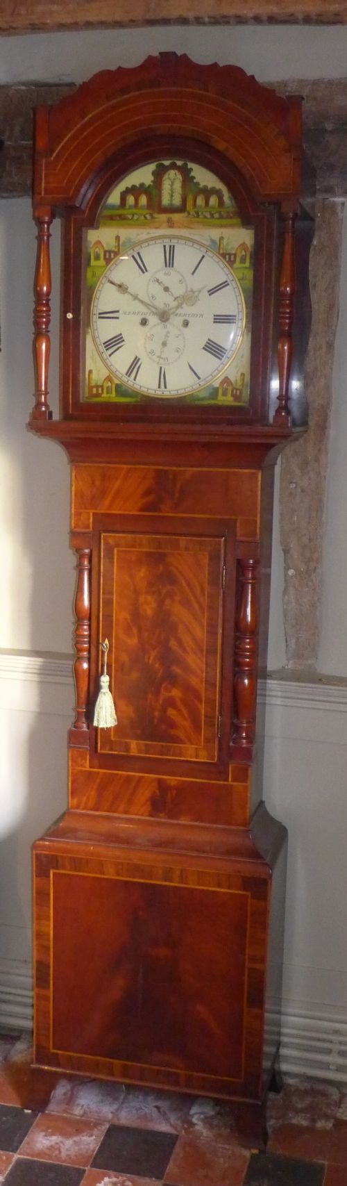 Good 19th Cent Mahogany Longcase Clock