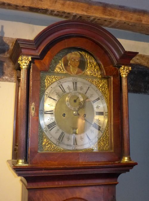 18th Cent "Flashing Eyes" Automaton Long Case Clock