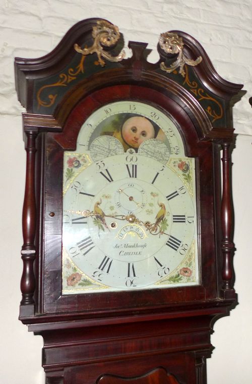 Superb 18th Cent Moon Dial Long Case Clock