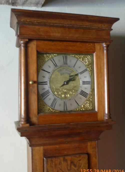 18th Cent Oak Country Long Case Clock