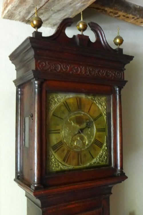 18th Cent Oak Long Case / Grandfather Clock
