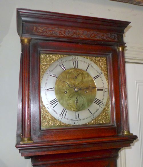 fig 1. Fine 18th Cent Mahogany 8 Day Longcase Clock